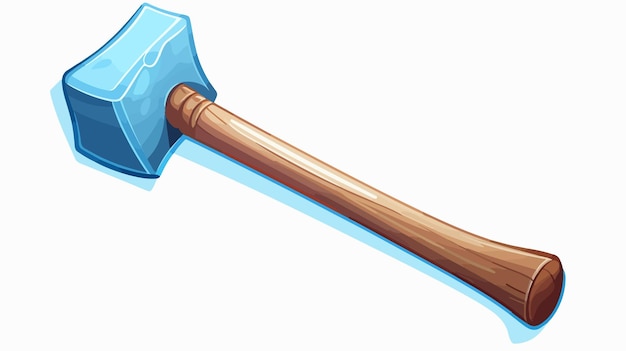 Vector a sword with a wooden handle