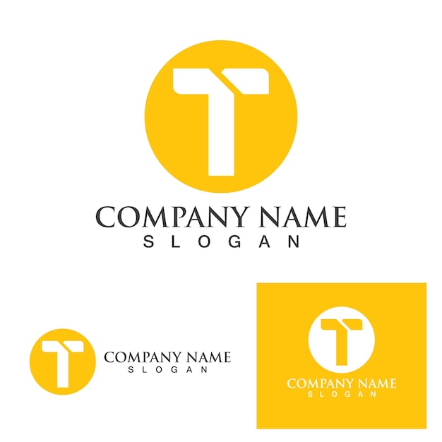 T letter logo and symbol vector