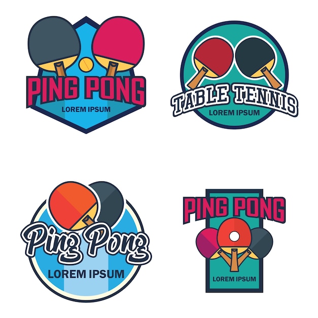 Vector table tennis/ ping pong logo