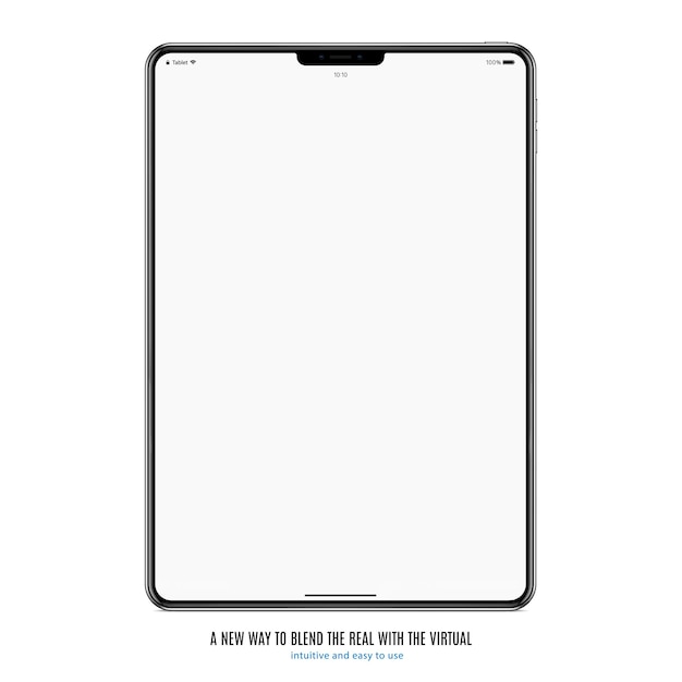 Vector tablet with blank screen on white background. stock vector illustration eps10