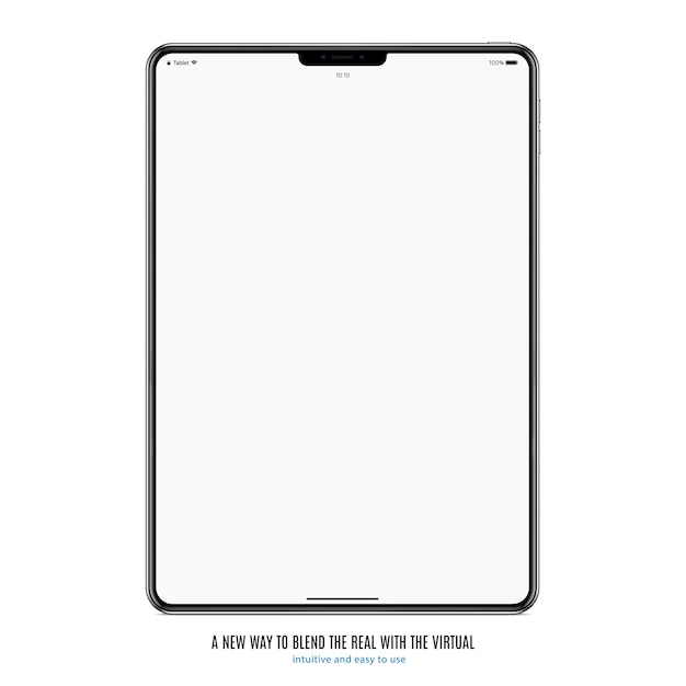 Tablet with blank screen on white background. stock vector illustration eps10