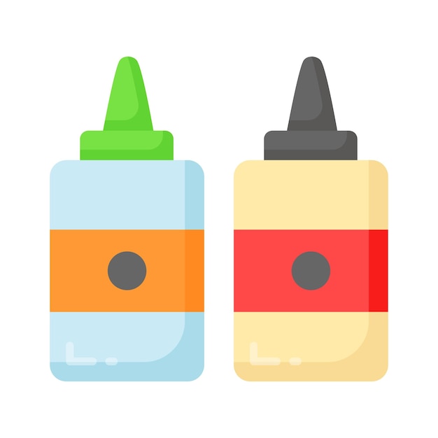 Vector take a look at this perfectly designed icon of glue bottles vector of sticky stationery item