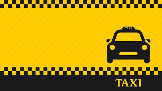 Vector taxi sign transport background. taxi service