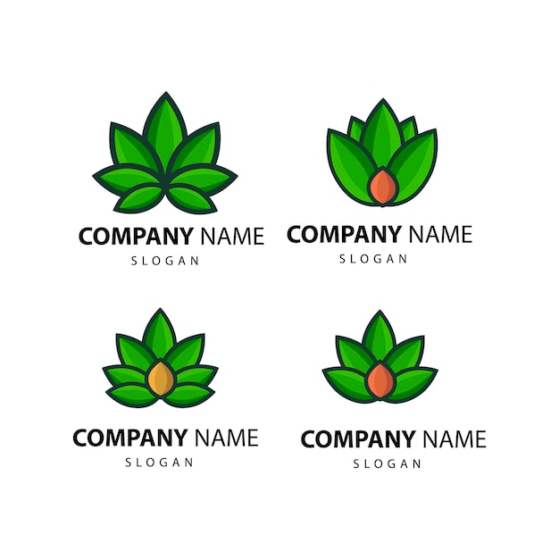 Tea leaf logo. Vector illustration label template for tea. isolated background.