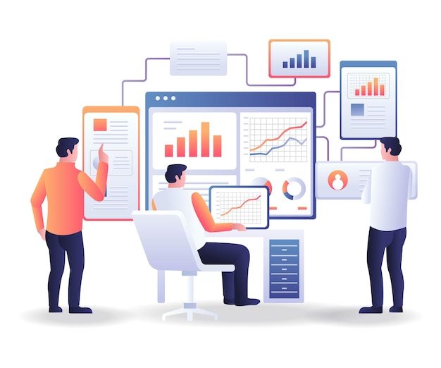 Team view investment business company analysis screen