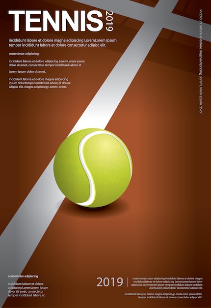 Tennis Championship Poster  illustration