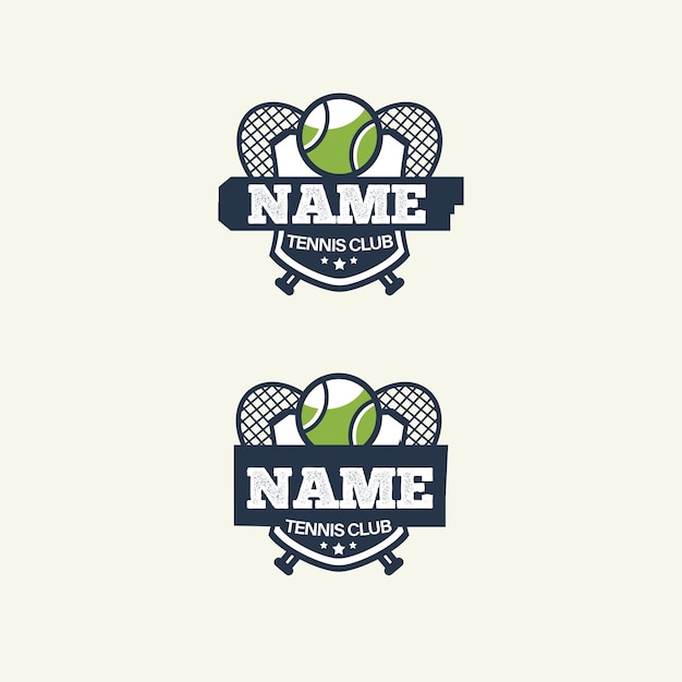 Vector tennis logo club