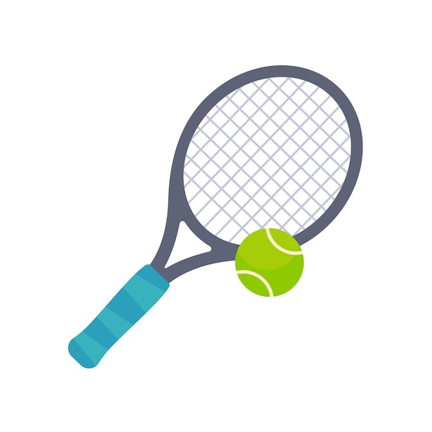 Vector tennis rackets and balls outdoor sports equipment