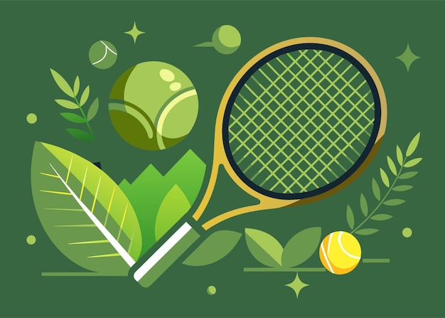 Vector tennis vector illustration