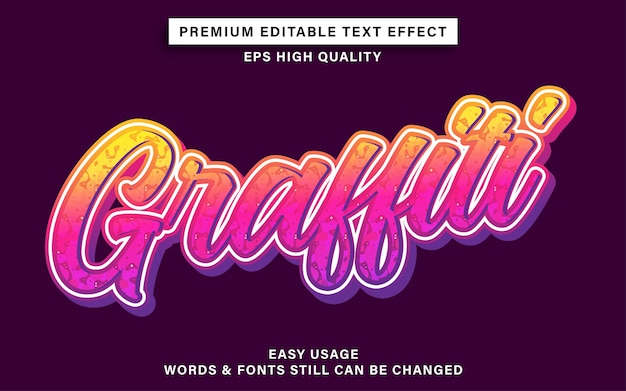 Text effect graffiti