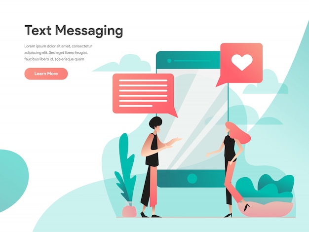 Text Messaging web banner