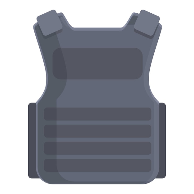 Vector textile vest icon cartoon vector bullet proof army armor