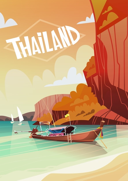 Vector thailand landscape 