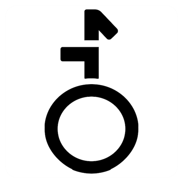 Vector this is beautiful handcrafted pixel perfect black filled gender icon