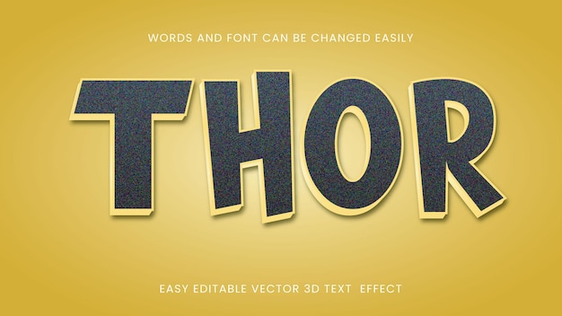 Thor 3d text style