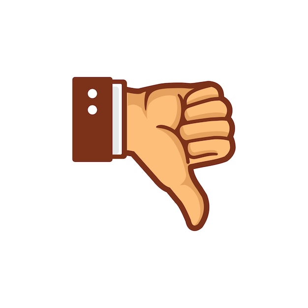 Thumb Down Hand Vector