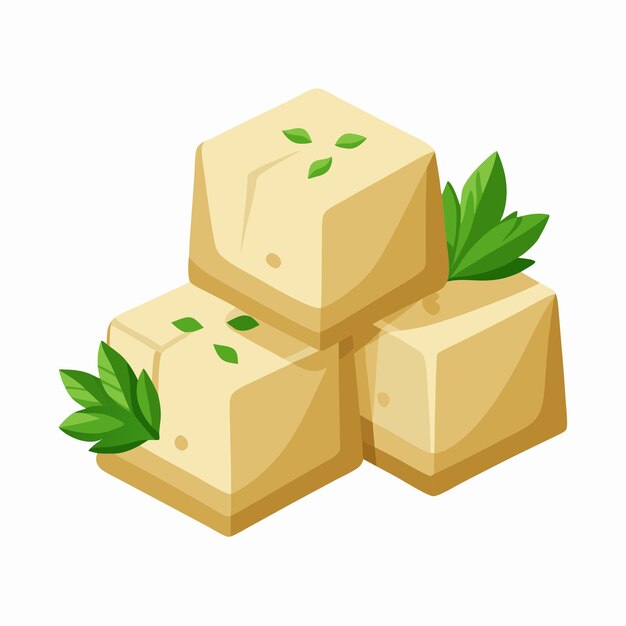 Vector tofu clipart