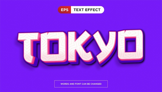 Tokyo games text effect editable asian text style