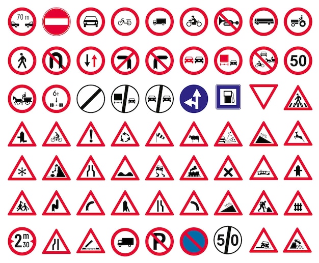 Traffic signs mega package