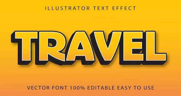 Travel   Editable Text Effect