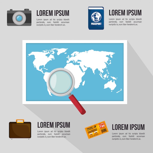 travel infographic design 