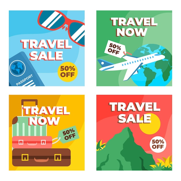 Travel sale instagram posts