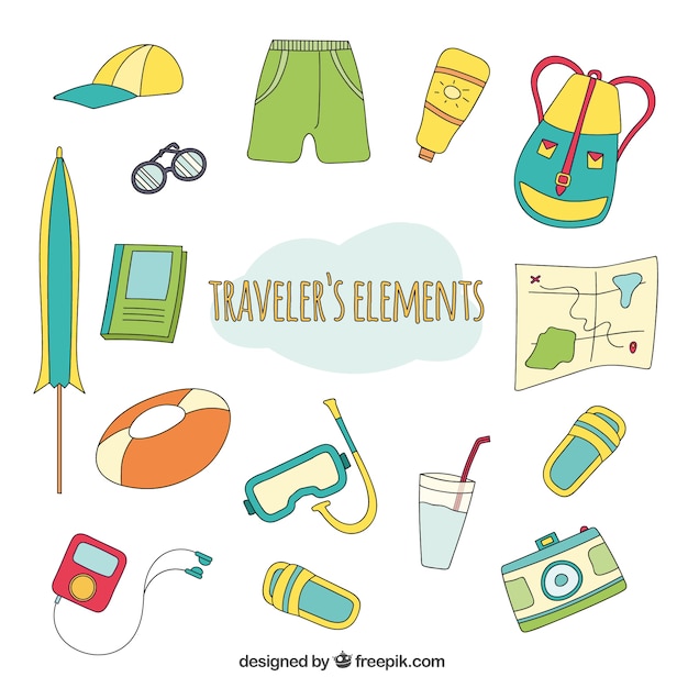 Vector traveler elements collection
