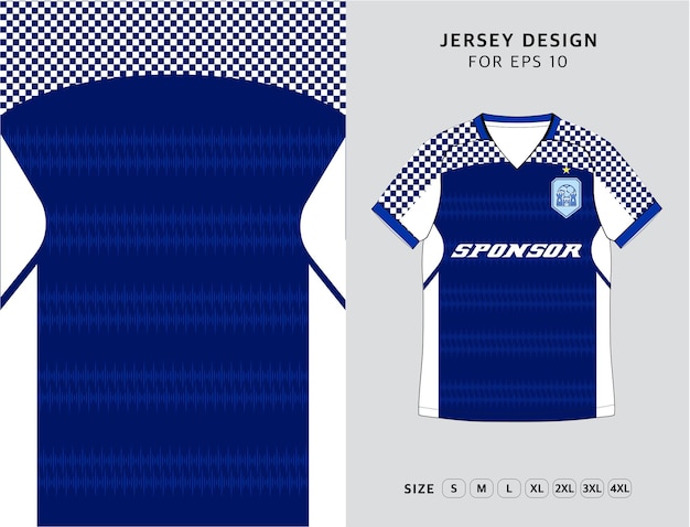 Vector trendy and stylish contemporary soccer jersey design