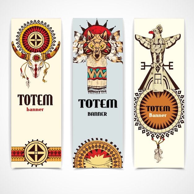 Tribal banners vertical