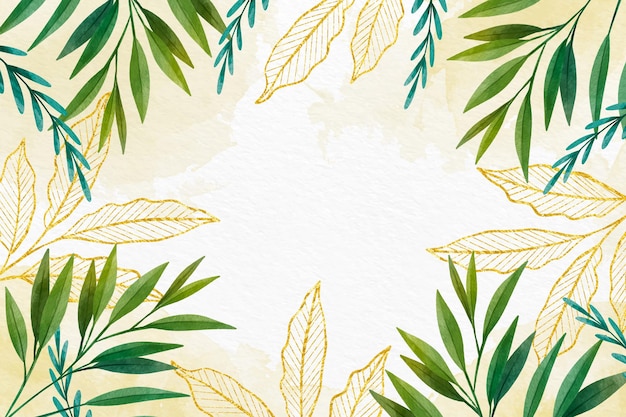 Tropical leaves background