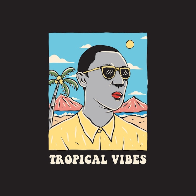 Tropical Vibes Illustration