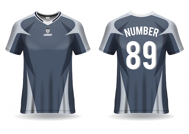 Vector tshirt sport soccer jersey template
