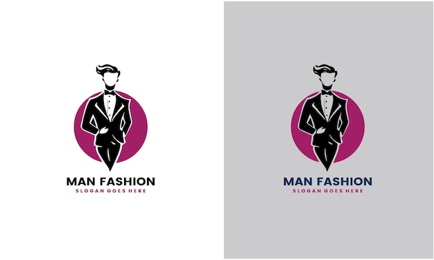 Tuxedo Suit Men Fashion Tailor Clothing Vintage Classic Logo Design Free Vector