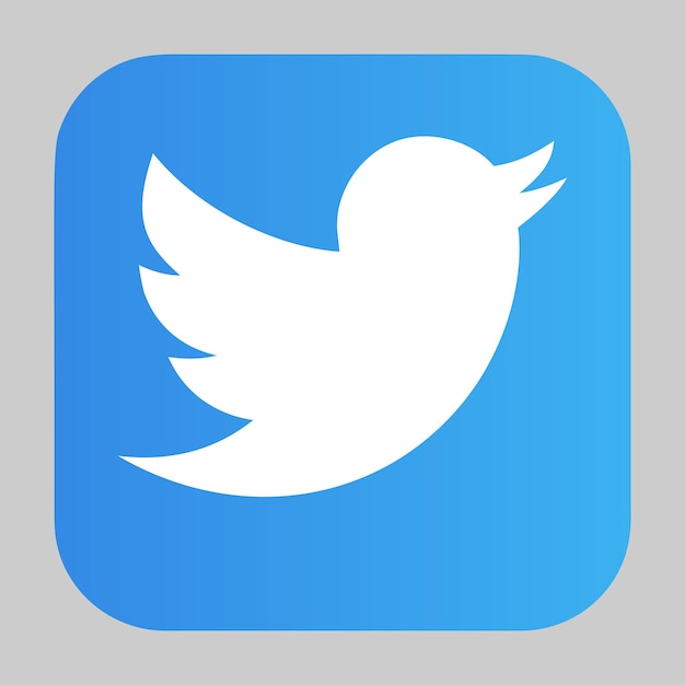 Twitter logo square icon