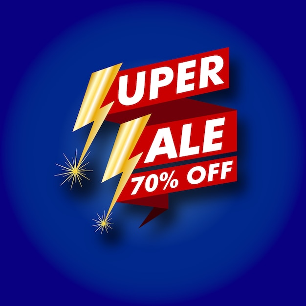 Unique super sale banner