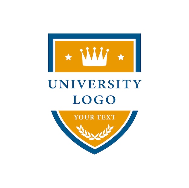 University logo design template college education logo