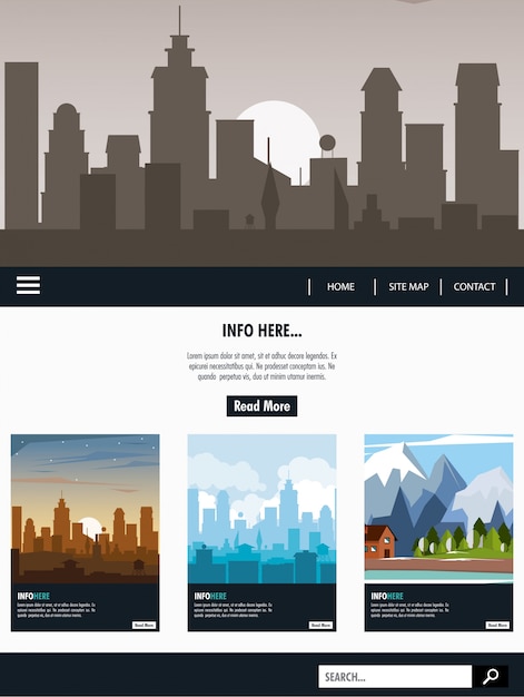 Urban website template