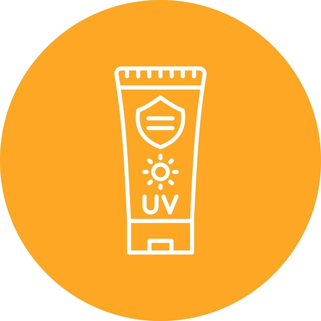 Vector uv protection icon