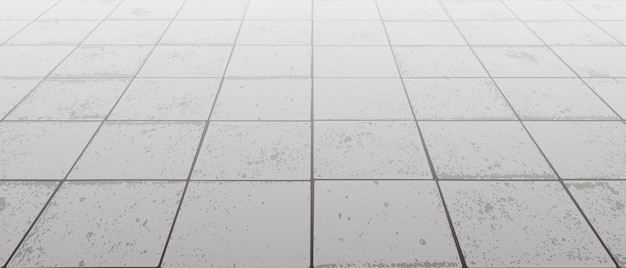 Vanishing perspective concrete block pavement vector background with texture