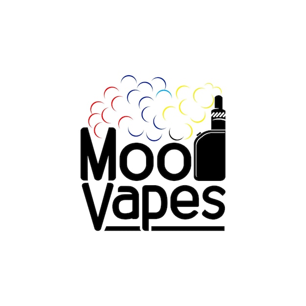 Vector vapor smoke electric logo vector