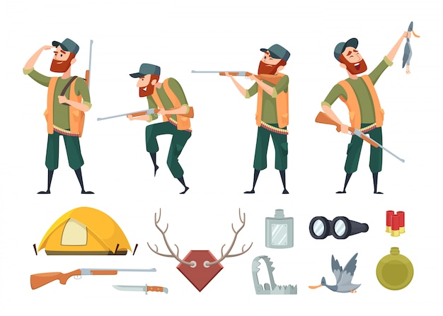 Various tools for duck hunters