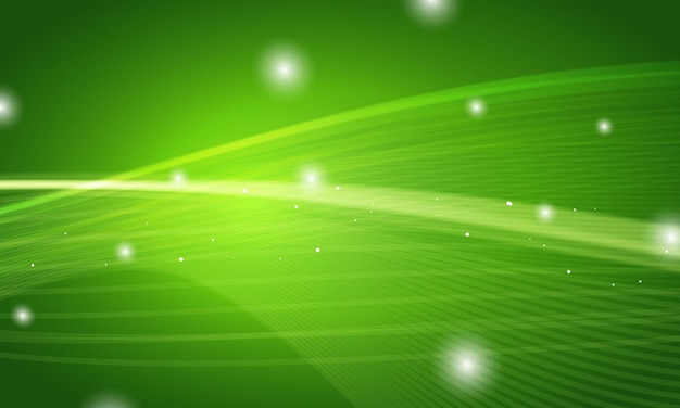 Vector abstract green background curve