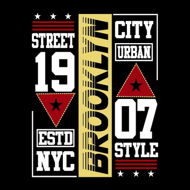 vector brooklyn t shirt design