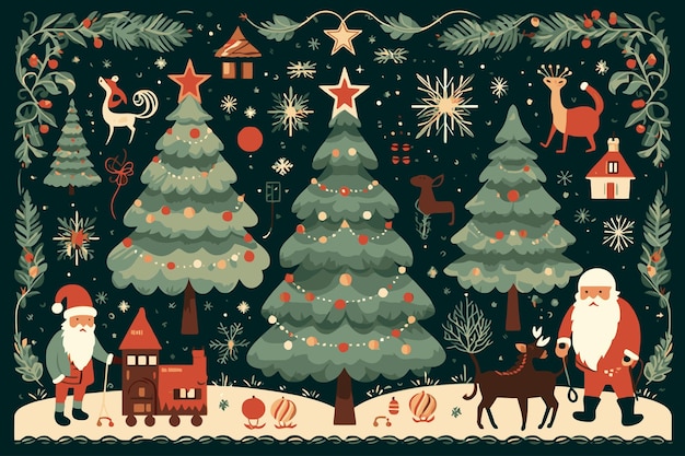 Vector vector christmas element background wallpaper banner