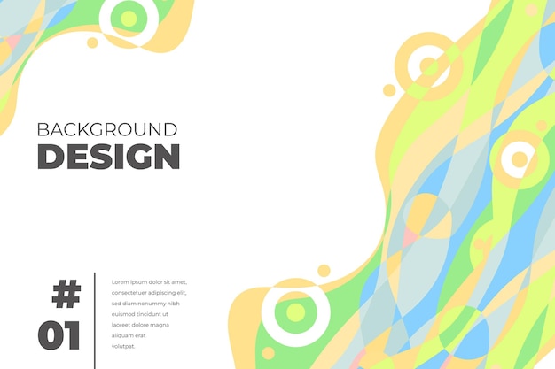 Vector vector colorful abstract fluid background for banner template