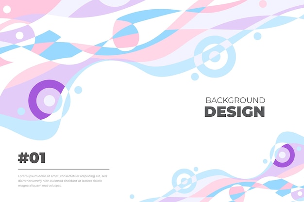 Vector vector colorful abstract fluid background for banner template