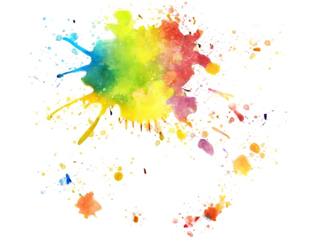 Vector of colorful splash of watercolor.