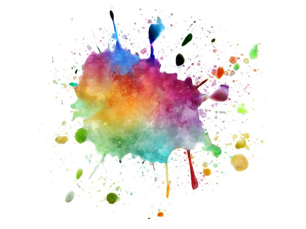 Vector of colorful splash of watercolor.