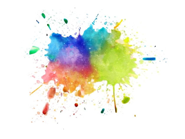 Vector of colorful splash of watercolor.