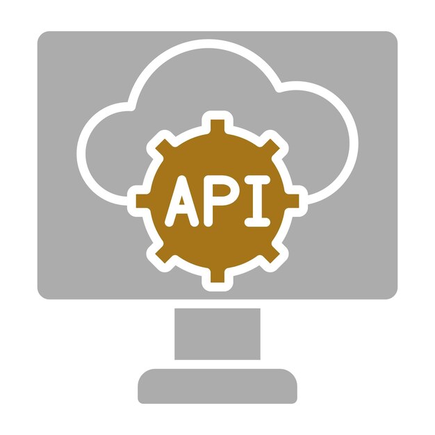 Vector vector design api icon style